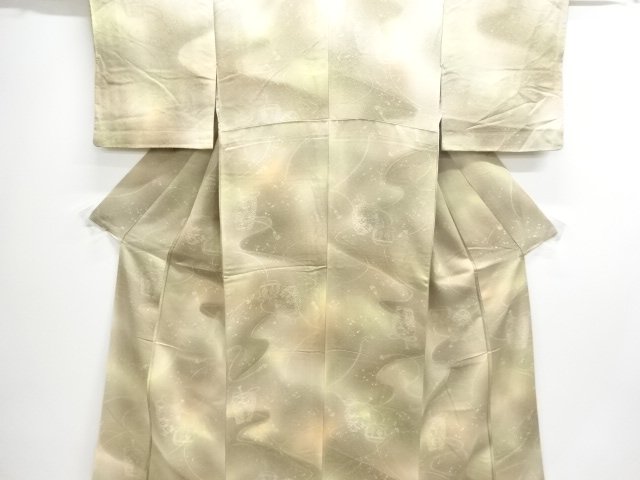 JAPANESE KIMONO / IROMUJI / BOKASHI / WOVEN SHIFUKU PATTERN
